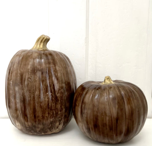 Pumpkin Makeover DIY: Don't Toss Those Old Faux Pumpkins!