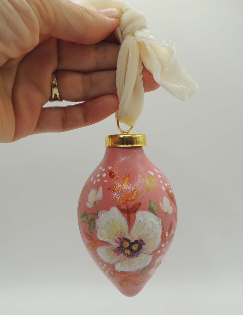 hand painted christmas ornament by beverly gurganus