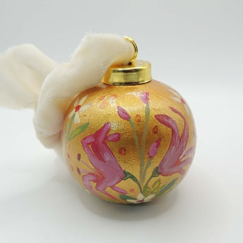 hand painted christmas ornament by beverly gurganus