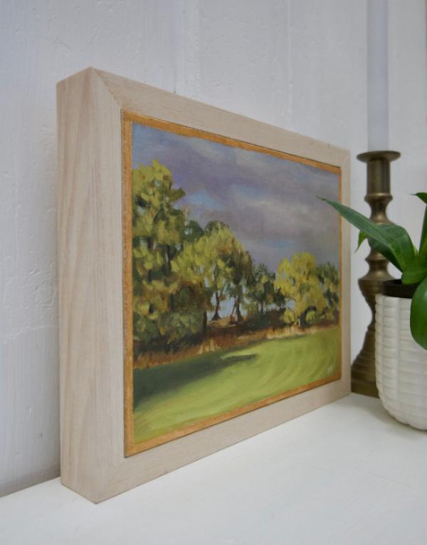 framed original landscape painting by beverly gurganus