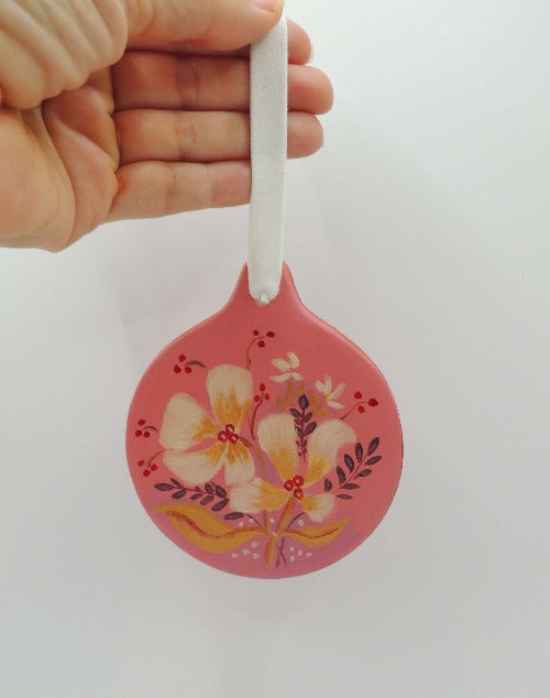 vintage inspired floral ornament by beverly gurganus