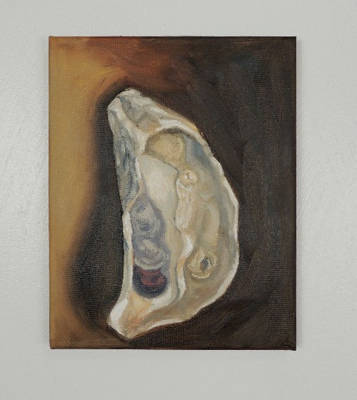 moody oyster original painting by beverly gurganus