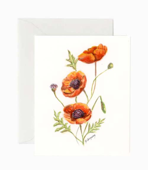 august-birth-flower-card-beverly-gurganus-art