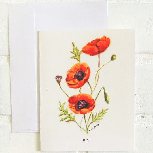 birth flower greeting card set of 12 by beverly gurganus