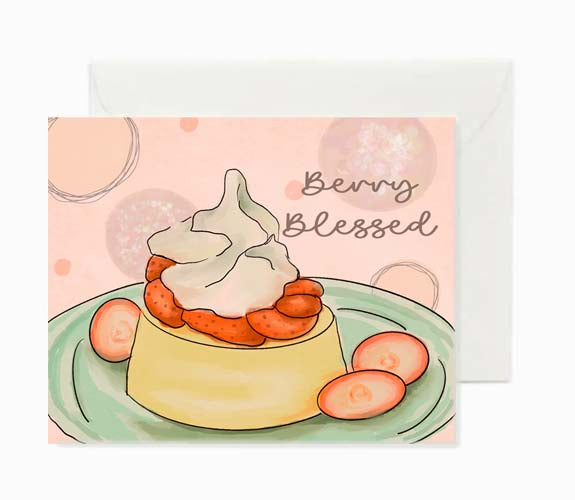 berry-blessed-greeting-card-beverly-gurganus-art