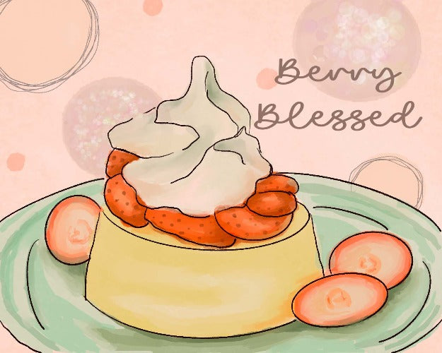 berry-blessed-greeting-card-beverly-gurganus-art