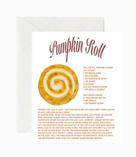 pumpkin-roll-fall-greeting-card-beverly-gurganus-art