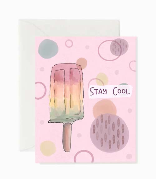 stay-cool-greeting-card-beverly-gurgaus-art