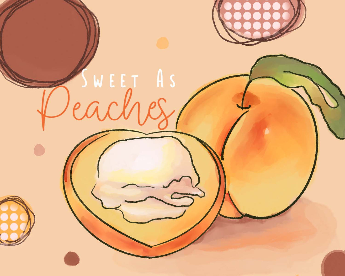 sweet-as-peaches-greeting-card-beverly-gurganus-art