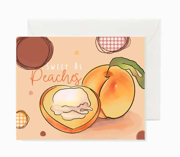 sweet-as-peaches-greeting-card-beverly-gurganus-art